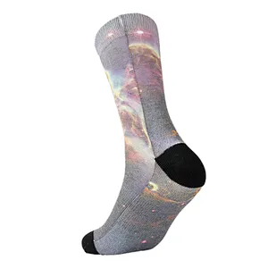 custom 3D logo digital printed photo print socks printing