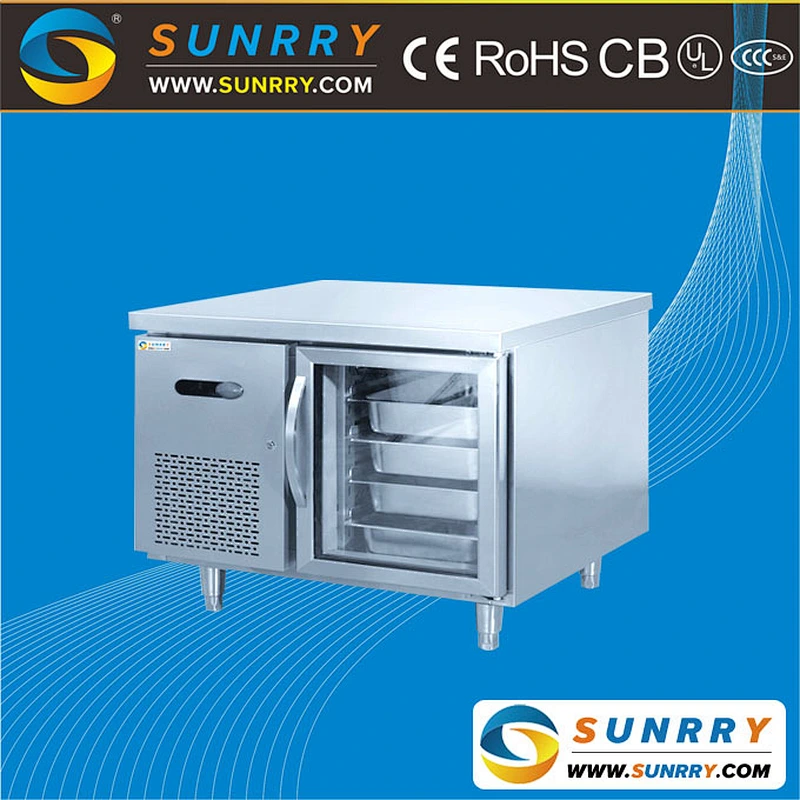 Glass Door Hotel Cabinet Refrigerator Four Drawers Single Door