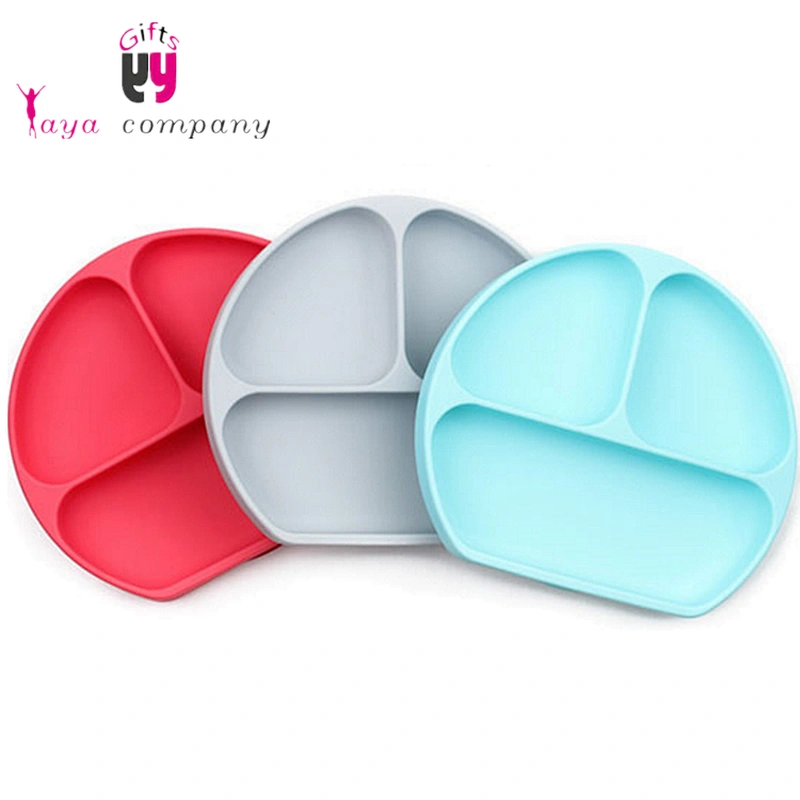 China Factory OEM Cheap Baby Food Silicone Placemat Plate For Kids