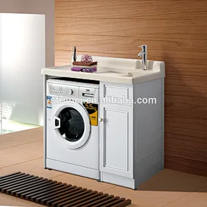 Hot Sale Floor Mounted Modern Bathroom Vanity Cabinet With 5.5KG Laundry