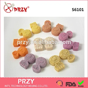 Rose with Spoon Shape Silicone Soap Mold/Decorative Molds