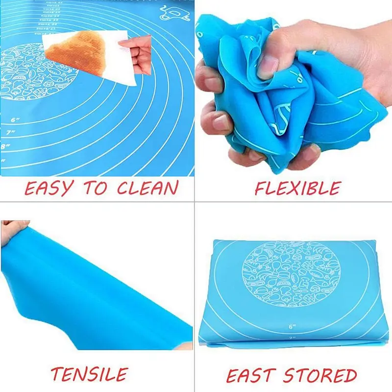 Silicone Baking Mat for Pastry Rolling with Measurements
