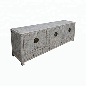 chinese antique reproduction oriental distressed TV console furniture