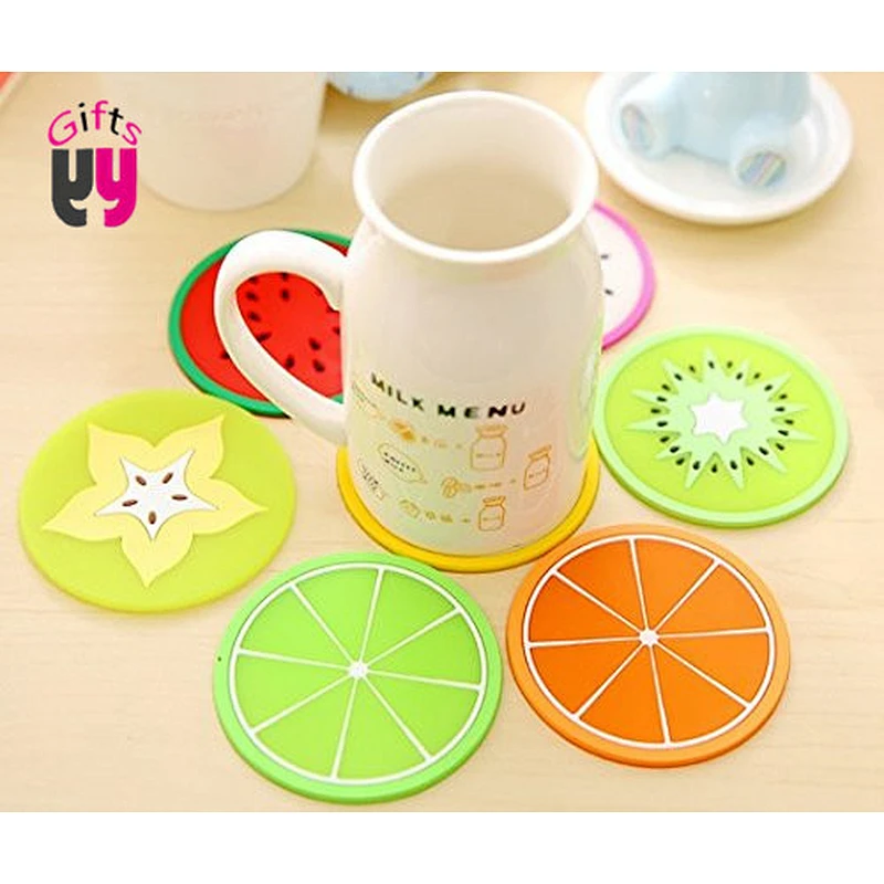 silicone heat resistant coasters cup insulation suction cup mat