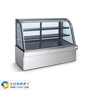 Luxury vertical bakery cake showcase and cake display cooler