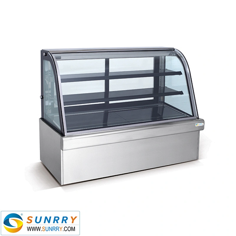 Luxury vertical bakery cake showcase and cake display cooler
