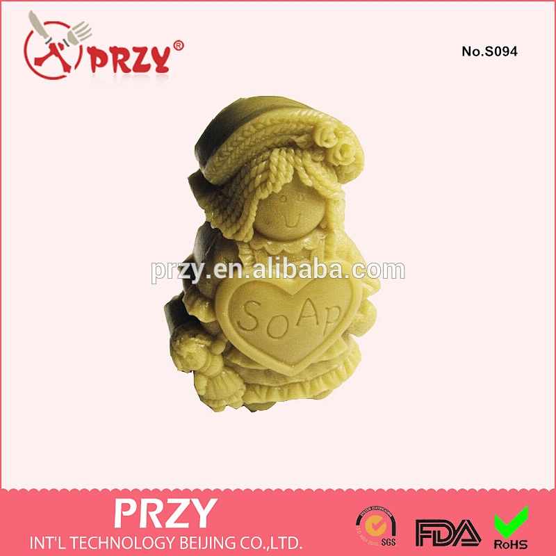 S094 PRZY Silicone baby doll soap mold