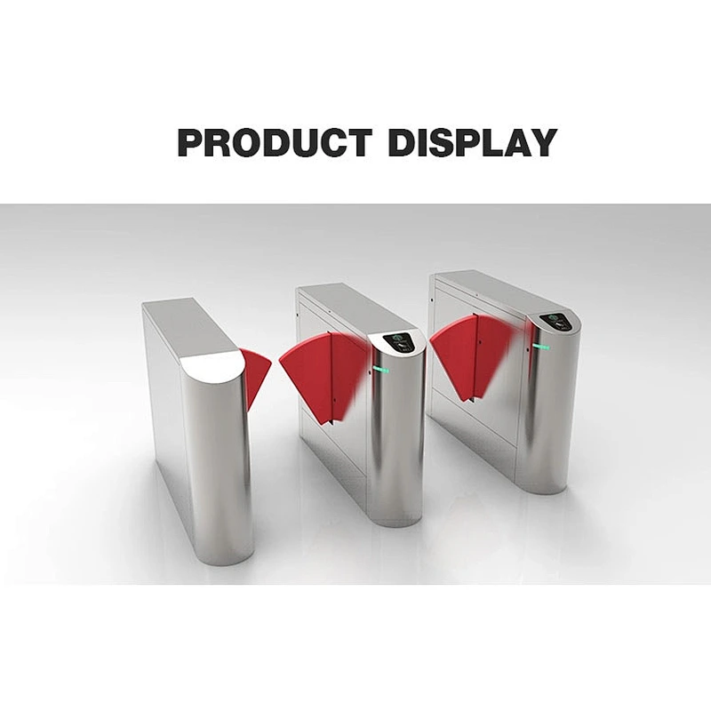Factory Direct Bulk Buy Glass Optical Wing Turnstile Gate