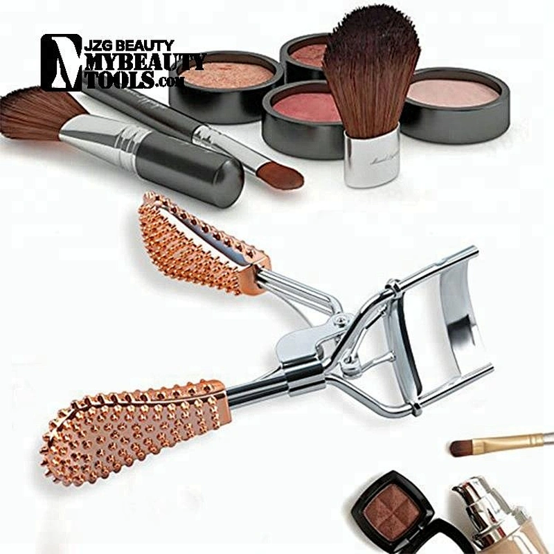 Gold stainless steel heated longer eyelash curler