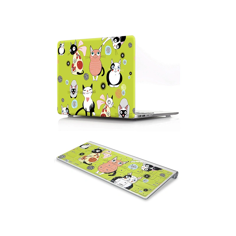 animal case 2 in 1 laptop matte hard case waterproof equipment case and keyboard cover 11 12 13 15 Touch bar