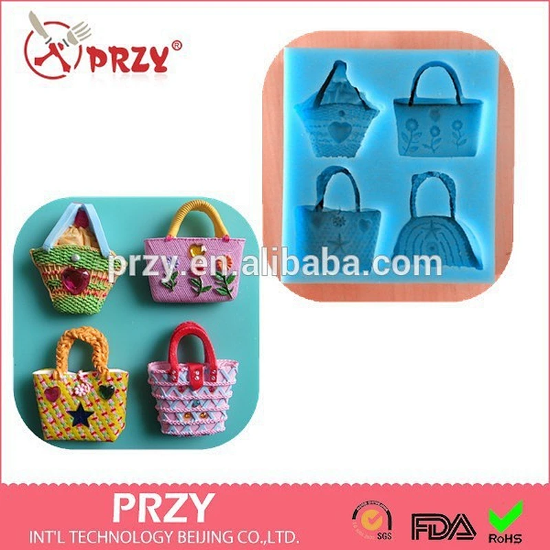 PYZY bag shaped silicone fondant mold cake decorating silicone molds fondant silicone cake mold