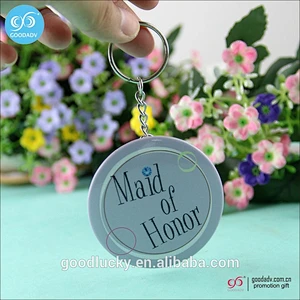 Unique promotional products metal mirror key ring