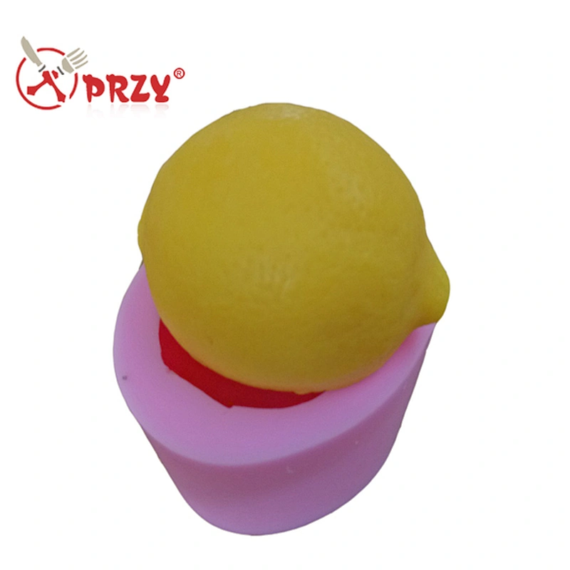 S4839 Hot Sale lemon Shapes Silicone Cake Baking Mould Cute Fruits silicone soap molds