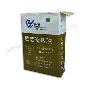 20kg multilayer white kraft paper pe lining cement packaging bag wholesale