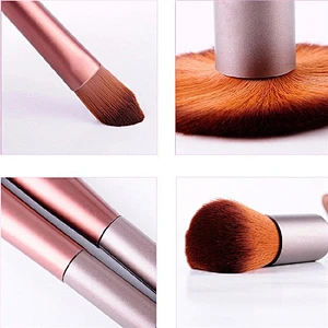 Private Label 6pcs Makeup Brush Set With Makeup Brush Bag