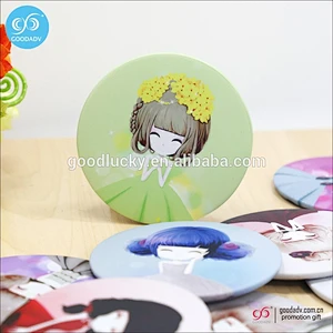2018 wholesale 58/70/75mm round smart promotional mirror