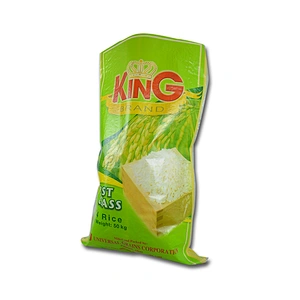 Green printed PP Woven Bag Rice Bag Fertilizer Bag Export To Mexico