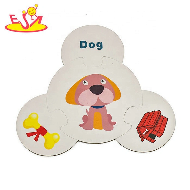 2019 New arrival educational wooden alphabet jigsaws for toddlers W14B107