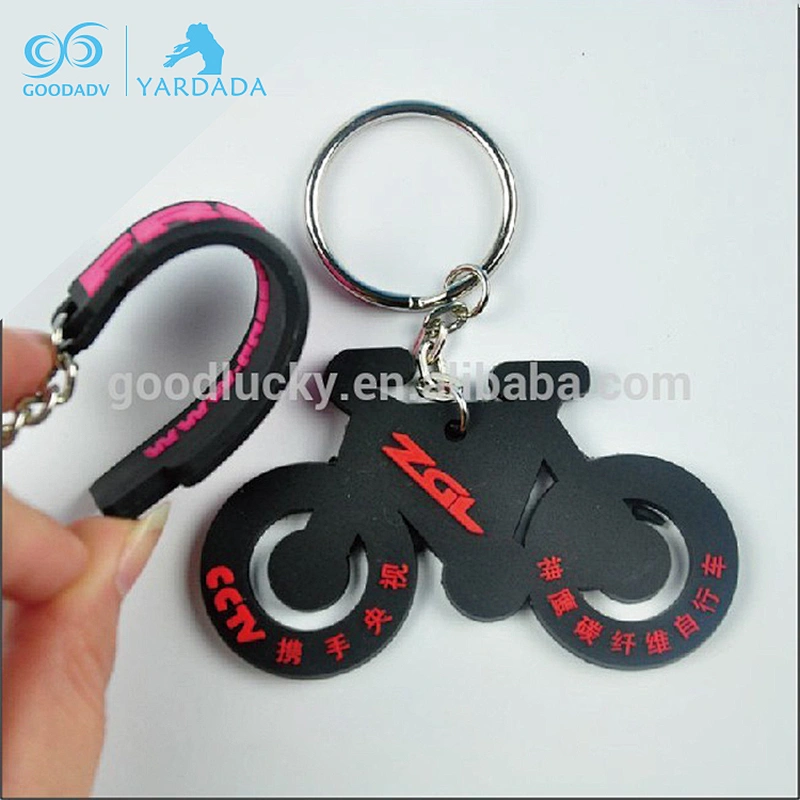 Oil bottle shape pvc rubber key chain