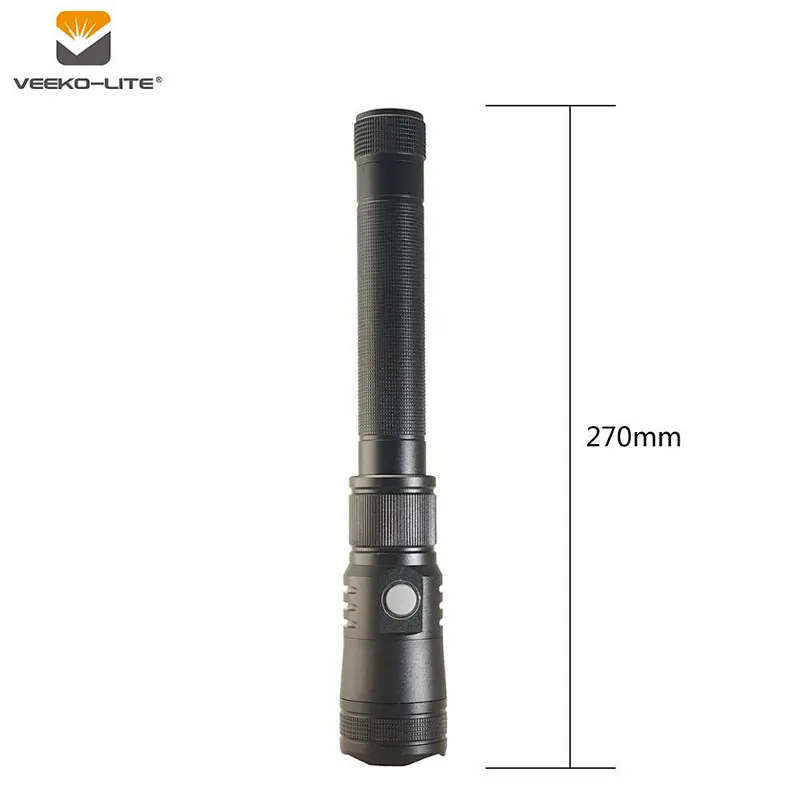 USB INPUT&OUTPUT ALUMINIUM FLASHLIGHT 1000 LUMENS 3.7V  4000MAh LI-ION RECHARGEABLE BATTERY TORCH
