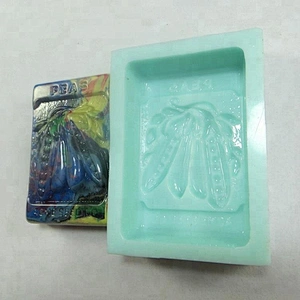 QT0037 Colorful Peas pattern Soap silicone Molds aroma stone mold