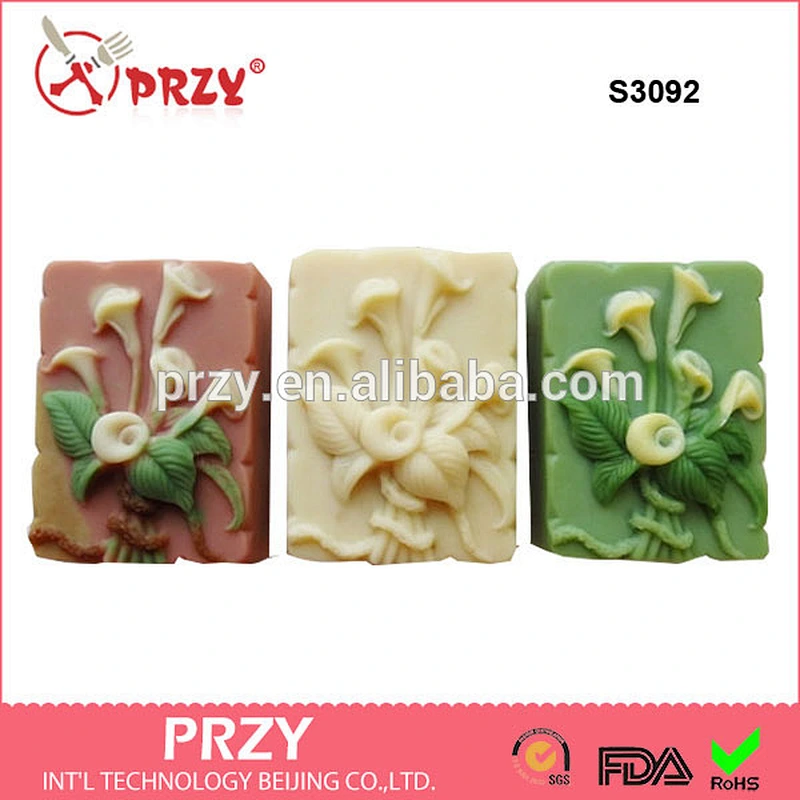 S3092 The Calla Lily Silicone Soap Mold Chocolate cake mold