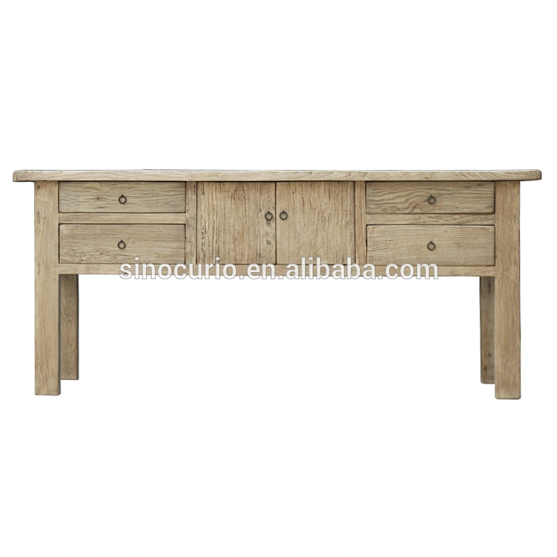 Antique hobby lobby classic furniture rustic recycle elm wood console table