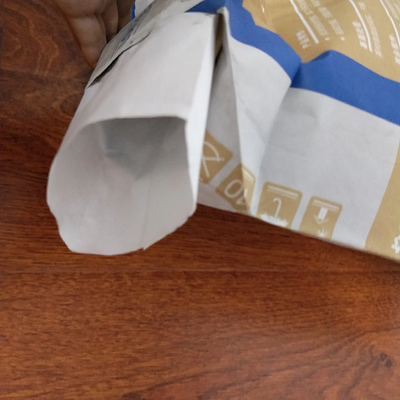 Kraft paper valve square bottom bag used for putty powder cement 20kg 25kg