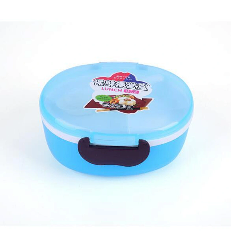 Free Sample Plastic Double Layers Bento Container Creative Lunch Box Children Student Cartoon Bowl