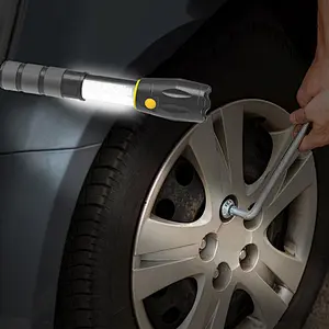 2018 New COB electric touch LED aluminium flashlight strong lightCOB working light