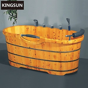 K-9509 Distributors Wanted Oak Barrels Bath Wooden Soak Bath Tub Price