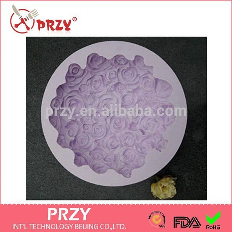 S7014 Flower ball soap mold 3d rose mold for soap silicone rubber mold
