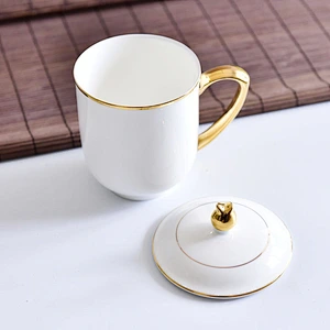 Cheap Price Promotional Tea Cup with Lid China Supplier Hot Sale Porcelain Coffee Mug Flower Picture Ceramic Coffee Cup