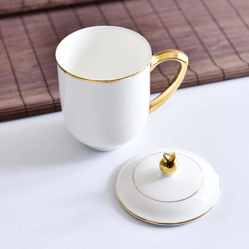 Cheap Price Promotional Tea Cup with Lid China Supplier Hot Sale Porcelain Coffee Mug Flower Picture Ceramic Coffee Cup