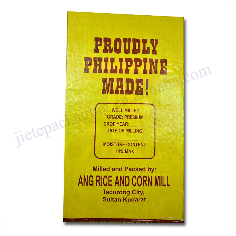 Export to Indian,Dubai transparent plastic bopp laminated pp woven rice bag 50kg for grain,seed,corn,flour,bean