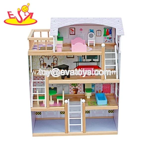 2018 Popular wooden model toys mini doll house toys for toddler W06A269