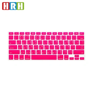 China Silicone Skin keyboard protector For Macbook laptop thai keyboard Cover For Macbook Air 13 laptop English Version