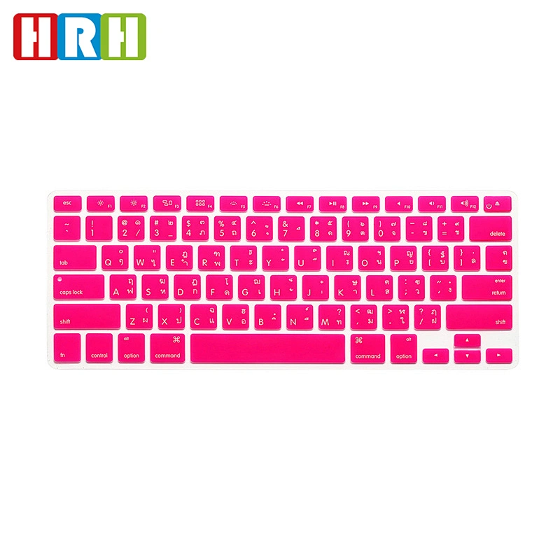 China Silicone Skin keyboard protector For Macbook laptop thai keyboard Cover For Macbook Air 13 laptop English Version
