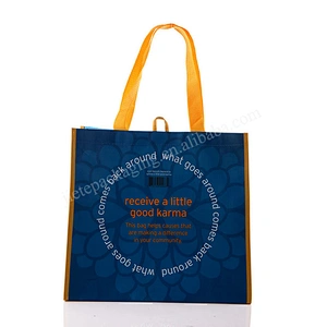 New design manufacturers PP woven reusable tote shopping bag