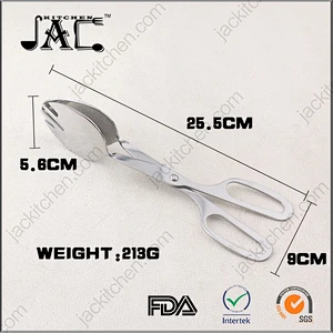 Good Quality Stainless Steel Grade Metal Food Tong for Salad