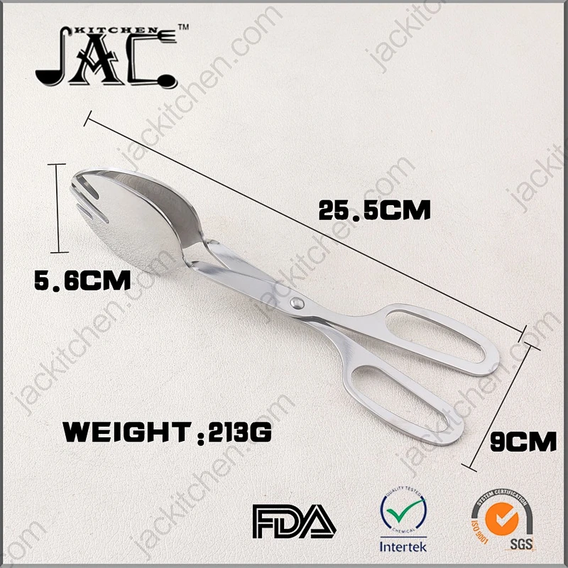 Good Quality Stainless Steel Grade Metal Food Tong for Salad