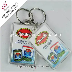 Gift keychain/bsci keyring light/blank acrylic keyring