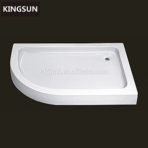 Wetroom used solid surface fiberglass shower base with low price