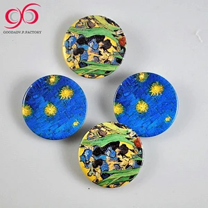 Custom design metal badge 32mm 40mm pin button set