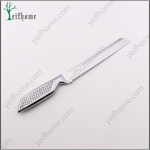 Professional stainless steel Double Serrated Edge bread knife