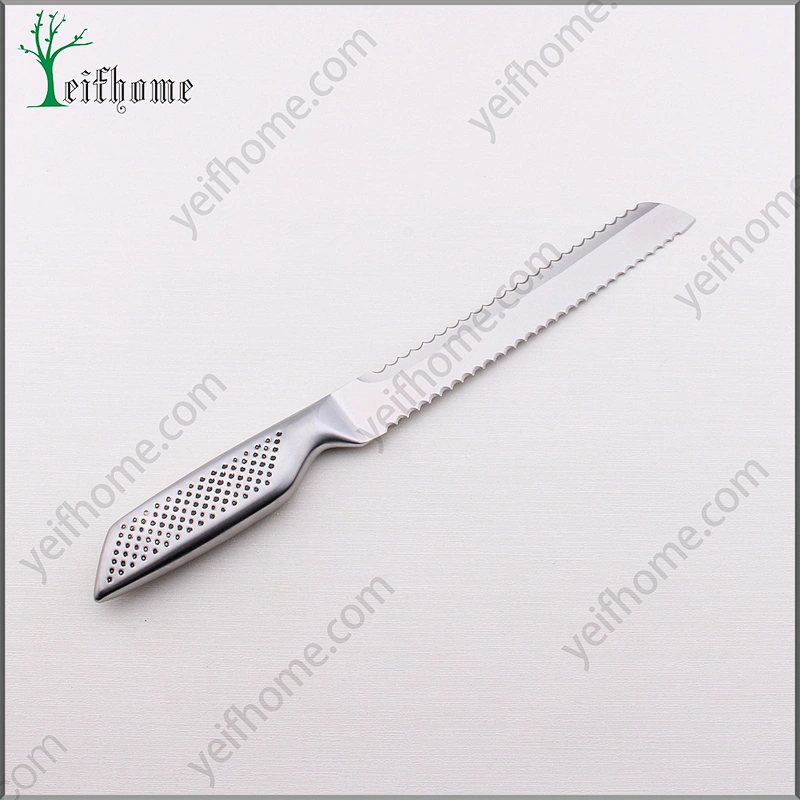 Professional stainless steel Double Serrated Edge bread knife