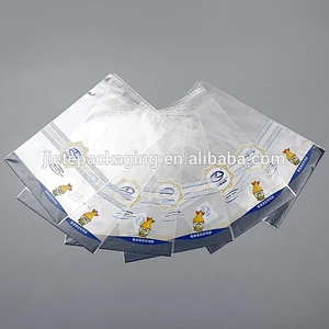 good quality transparent color printing PE food bag