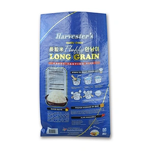Wholesale pp woven rice, sugar, feed, fertilizer, seed packaging bag 25kg with lamination
