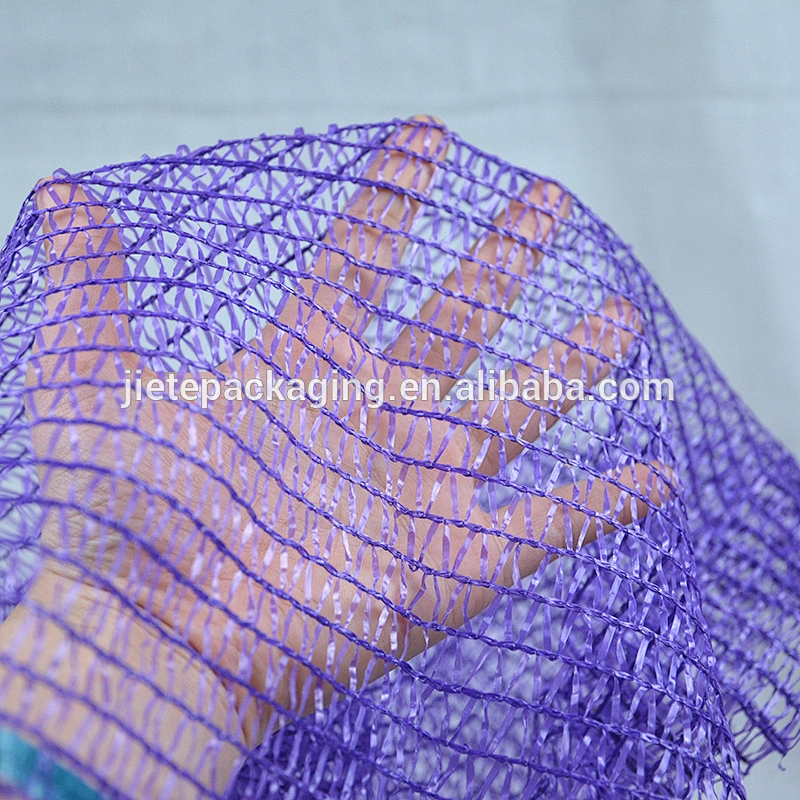 Purple raschel mesh net bag for fruit,vegetables