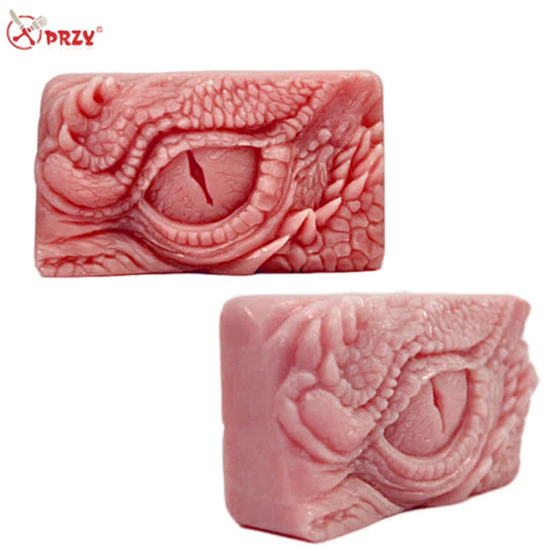 Dragon eye shaped Soap mould 3D rectangle animal soaps mold Silicone dragon's eyes soap molds